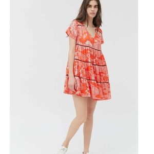 Urban Outfitters - Pippa Chiffon Tiered Mini Dress